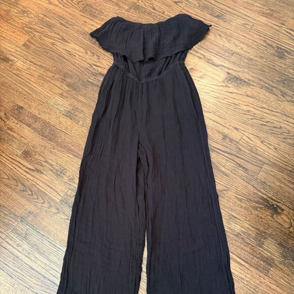 NWOT Michael Stars Womens Riya Jumpsuit, Black
 size XS-Y1 - Picture 3 of 6
